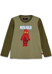 Koszulka z Długim Rekawem Dziecięca LEGO NINJAGO Tano 615 Zielona. Zielone t-shirty dla chłopców LEGO, bez wzorów, z bawełny, bez ramiączek. Za 65.99 zł.