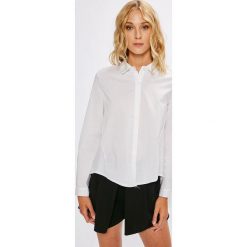 Answear - Koszula Stripes Vibes. Szare koszule damskie ANSWEAR, z dzianiny, casualowe, z klasycznym kołnierzykiem, z długim rękawem. W wyprzedaży za 59.90 zł.