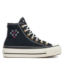 Trampki Converse. Czarne trampki i tenisówki damskie Converse, bez wzorów, retro, bez zapięcia. Za 319.99 zł.