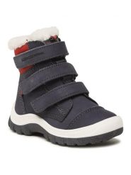Lasocki Kids Kozaki CI12-2693-01(II)CH Granatowy. Niebieskie buty zimowe chłopięce Lasocki Kids, bez wzorów, z nubiku, bez zapięcia. Za 135.99 zł.