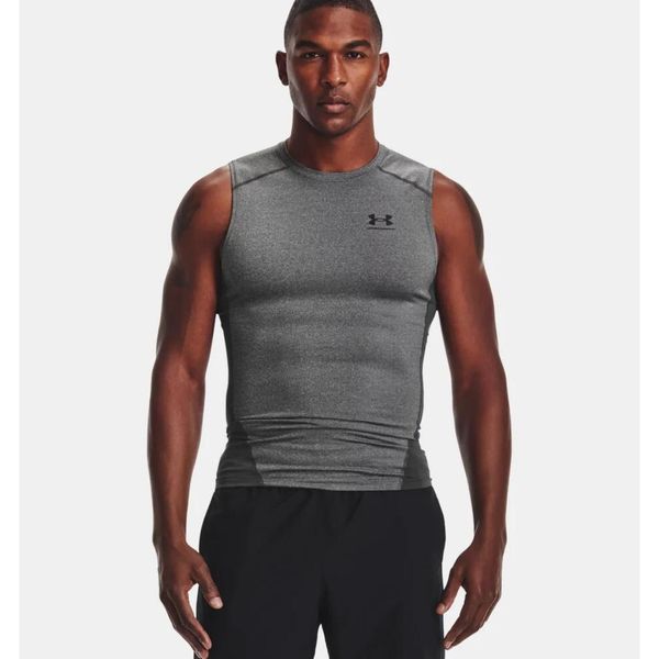 Koszulka męska tank top UNDER ARMOUR 1361522 bez rękawów. Szare t-shirty męskie Under Armour, m, bez wzorów, bez kołnierzyka. W wyprzedaży za 89.99 zł.
