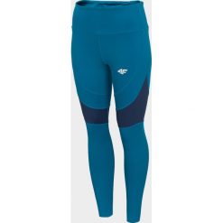 Legginsy treningowe damskie. Legginsy damskie 4f, bez wzorów, z dzianiny, na fitness i siłownię. Za 149.99 zł.