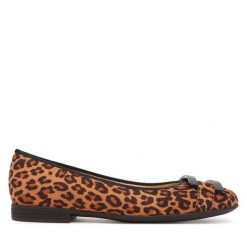 Baleriny Ara. Brązowe baleriny damskie Ara, bez wzorów, bez obcasa. Za 449.99 zł.
