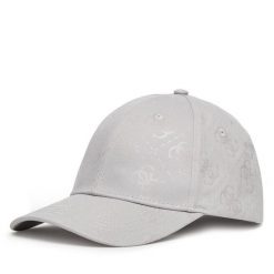 Czapka z daszkiem Guess. Szare czapki i kapelusze męskie Guess, z aplikacjami. Za 129.99 zł.