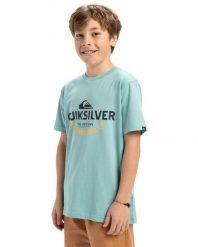 Koszulka z krótkim rękawem dla Chłopców EV TYPED OUT. Niebieskie t-shirty dla chłopców Quiksilver, bez wzorów, z bawełny, bez ramiączek. Za 81.35 zł.
