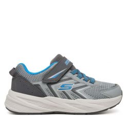 Sneakersy Skechers. Szare trampki i tenisówki chłopięce Skechers, bez wzorów, bez zapięcia. Za 179.99 zł.