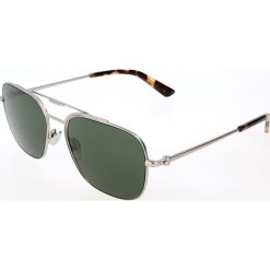 Okulary przeciwsłoneczne w kolorze srebrno-zielonym. Szare okulary przeciwsłoneczne męskie marki Calvin Klein & Etro. W wyprzedaży za 193.95 zł.