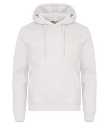 Clique Miami Hoody bluza z kapturem z bawełny i poliestru z recyklingu. Białe bluzy męskie CLIQUE, xl, bez wzorów, z bawełny, z kapturem. Za 173.55 zł.