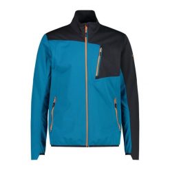 Kurtka wodoodporna CMP. Niebieskie kurtki męskie CMP, bez wzorów, z softshellu, eleganckie, bez kaptura. Za 382.60 zł.