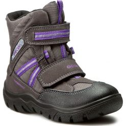 Śniegowce GEOX - J Frosty G.Wpf C J64D4C 0FUAU C9275 Dk Grey/Lilac. Buty zimowe dziewczęce marki Geox. W wyprzedaży za 199.00 zł.
