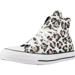 Buty CONVERSE CHUCK TAYLOR ALL STAR LEOPARD Nadruk zwierzęcy. Trampki i tenisówki damskie Converse, bez wzorów, z tkaniny, retro, bez zapięcia. Za 330.99 zł.