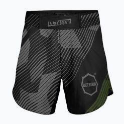 Spodenki treningowe męskie Octagon Broken Line MMA. Czarne krótkie spodenki sportowe męskie OCTAGON, m, bez wzorów. Za 149.99 zł.