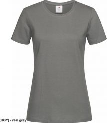 Stedman SST2600 - T-shirt damski ST2600 - real grey XS. Szare t-shirty damskie Stedman, xs, bez wzorów, bez kołnierzyka. Za 129.39 zł.