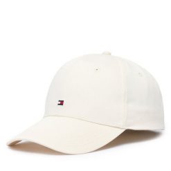 Czapka z daszkiem Tommy Hilfiger. Białe czapki i kapelusze damskie Tommy Hilfiger, bez wzorów. Za 169.99 zł.