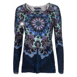 Desigual Sweter Damski Munich L, Ciemnoniebieski. Swetry damskie marki Desigual. W wyprzedaży za 277.00 zł.
