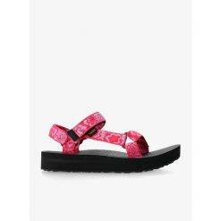 Sandały damskie Teva Midform Universal. Czerwone klapki damskie Teva, bez wzorów, bez obcasa. Za 209.99 zł.