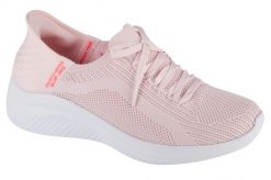 Buty do chodzenia damskie Skechers Slip-ins: Ultra Flex 3.0 Brilliant. Czarne trampki i tenisówki damskie Skechers, bez wzorów, z dzianiny, bez zapięcia. Za 299.99 zł.