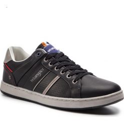Sneakersy WRANGLER - Marshall Paso WM91041A Black 062. Półbuty na co dzień męskie marki Wrangler. Za 249.00 zł.