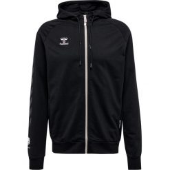 Bawełniana bluza z kapturem zapinana na zamek Hummel Move Grid. Czarne bluzy męskie Hummel, l, bez wzorów, z bawełny, z kapturem. Za 284.00 zł.