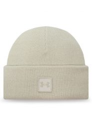 Under Armour Czapka UA Halftime Shallow Cuff 1379990-110 Écru. Rękawiczki męskie Under Armour, na zimę, bez wzorów, z materiału. Za 119.99 zł.