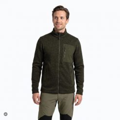 Bluza polarowa męska KADVA Wanderleaf. Zielone bluzy męskie KADVA, l, bez wzorów, z dzianiny, bez kaptura. Za 149.99 zł.