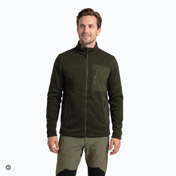 Bluza polarowa męska KADVA Wanderleaf. Zielone bluzy męskie KADVA, l, bez wzorów, z dzianiny, bez kaptura. Za 149.99 zł.