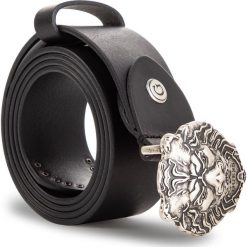 Pasek Męski GUESS - BM7118 LEA40 BLA. Czarne paski damskie Guess, z aplikacjami, ze skóry ekologicznej. Za 259.00 zł.