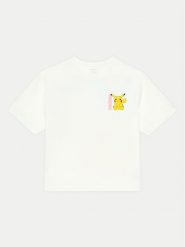 NAME IT T-Shirt 13238555 Biały Relaxed Fit. Białe t-shirty i topy dla dziewczynek Name it, bez wzorów, z bawełny, bez ramiączek. Za 79.99 zł.