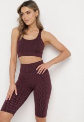 Ciemnoróżowe Szorty Kolarki z Efektem Push-Up Briala. Czerwone szorty sportowe damskie Born2be, m, bez wzorów, eleganckie. Za 29.99 zł.