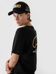 4F Czapka z daszkiem snapback uniseks 4F x Drift Masters - czarna S/M. Czarne czapki i kapelusze damskie 4f, na lato, bez wzorów, z bawełny. W wyprzedaży za 79.99 zł.