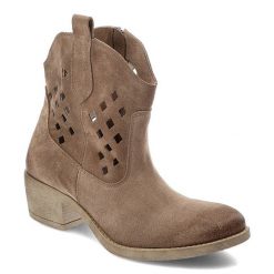 Brązowe Botki Armodo Eleganckie Kowbojki Damskie. Brązowe botki damskie Armodo, na wiosnę, eleganckie, bez obcasa, na obcasie, bez zapięcia. Za 319.00 zł.