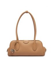Calvin Klein Torebka Emblem Trio Pebble Shoulder Bag LV04F3743G Beżowy. Brązowe torebki do ręki damskie Calvin Klein, bez wzorów, ze skóry, bez dodatków. Za 649.99 zł.