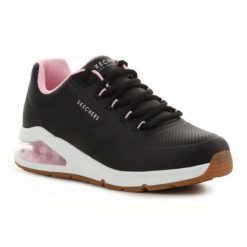 Buty Skechers Uno 2 155542-BLK czarne. Czarne obuwie sportowe damskie bez wzorów, z materiału. Za 503.88 zł.