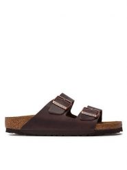 Birkenstock Klapki Arizona 0052533 Brązowy. Brązowe klapki damskie Birkenstock, bez wzorów, ze skóry, bez obcasa. Za 539.99 zł.