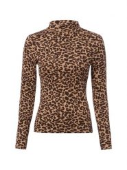Marie Lund koszulka z długim rękawem Kobiety Bawełna (100%) brązowy, M. Brązowe t-shirty damskie Marie Lund, m, bez wzorów, z bawełny, eleganckie, bez kołnierzyka. Za 149.95 zł.