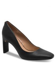 Nine West Czółenka 905901 Czarny. Czarne czółenka damskie Nine West, bez wzorów, z syntetyku, bez obcasa, bez zapięcia. Za 153.99 zł.