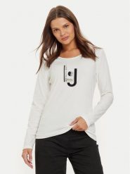 Liu Jo Sport Bluzka TF4206 JS088 Biały Regular Fit. Białe koszule damskie Liu Jo Sport, l, bez wzorów, z bawełny, sportowe, bez kołnierzyka, bez ramiączek. Za 219.99 zł.