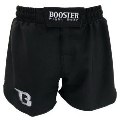 Spodenki MMA Booster Fight Gear Force Standard. Czarne krótkie spodenki sportowe męskie BOOSTER FIGHT GEAR, bez wzorów, na fitness i siłownię. Za 277.50 zł.