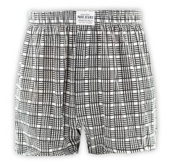Bokserki Luźne, Majtki z Rozporkiem na Guziki, Czarno-Białe, 100% Bawełna, Męskie -Pako Jeans. Białe bokserki męskie Pako Jeans, l, bez wzorów, z bawełny. Za 33.00 zł.