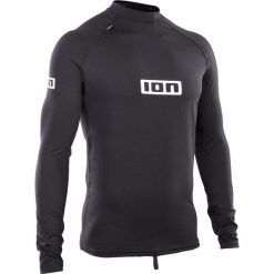 Koszulka surfingowa UV męska ION Promo Lycra LS. Czarne koszulki sportowe męskie ION, m, bez wzorów, z lycry, bez kołnierzyka, bez ramiączek. Za 169.99 zł.