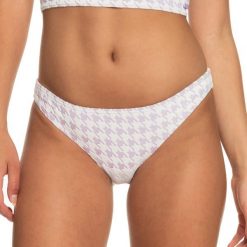 Dół od stroju kąpielowego ROXY Check It Moderate. Czerwone bikini damskie Roxy, s, bez wzorów. Za 84.99 zł.