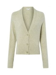 Opus kardigan z zawartością alpaki - Dassi Kobiety Sztuczne włókno zielony, 36. Zielone kardigany damskie Opus, bez wzorów, z dzianiny. Za 449.95 zł.