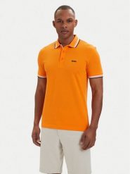 BOSS Polo Paddy 50469055 Pomarańczowy ciemny Regular Fit. Brązowe koszulki polo męskie Boss, m, bez wzorów, z bawełny, bez ramiączek. Za 449.99 zł.