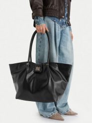 Nine West Torebka CEO-Corsia-LA374-5201 Czarny. Czarne torebki do ręki damskie Nine West, bez wzorów, z materiału, bez dodatków. Za 269.99 zł.