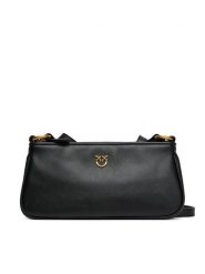 PINKO Torebka Half Moon Baguette Mini AI 25-26 PLTT 105069 A0QO Czarny. Czarne torebki do ręki damskie Pinko, bez wzorów, ze skóry, bez dodatków. Za 849.99 zł.