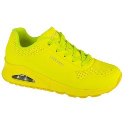 Buty do chodzenia damskie Skechers Night Shades. Żółte obuwie sportowe damskie Skechers, bez wzorów, z materiału, trekkingowe, Skechers Sport. Za 416.00 zł.