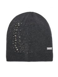Guess Czapka AW5634 POL01 Szary. Szare rękawiczki damskie Guess, na zimę, z aplikacjami. Za 154.99 zł.