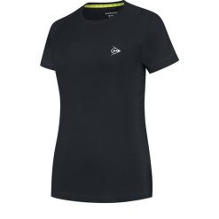 Koszulka sportowa dziewczęca Dunlop Club Crew Tee Girl. Czarne bluzki dla dziewczynek Dunlop, bez wzorów, bez kołnierzyka, bez ramiączek. Za 119.99 zł.