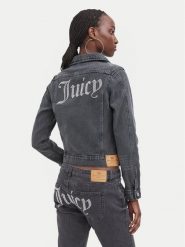 Juicy Couture Kurtka jeansowa JCDIJ126957 Szary Regular Fit. Szare kurtki damskie Juicy Couture, xl, bez wzorów, z jeansu, bez kaptura. Za 549.99 zł.