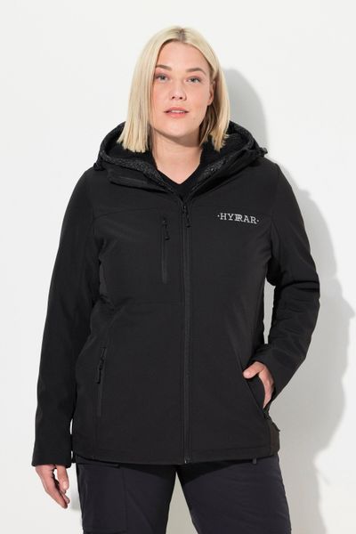 Damskie Kurtka softshell HYPRAR hydrofobowa stretch odblask. Czerwone kurtki damskie Ulla Popken, plus size, bez wzorów, z elastanu, z kapturem. Za 479.99 zł.
